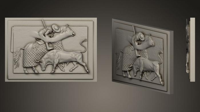 High reliefs and bas-reliefs, historical and religious (GRLFH_0304) 3D model for CNC machine